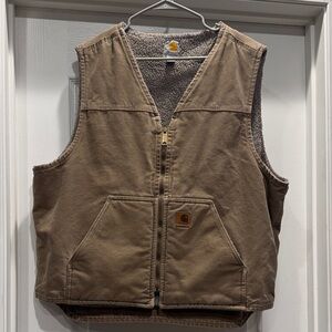 Carhartt Tan Vest with Soft Lining